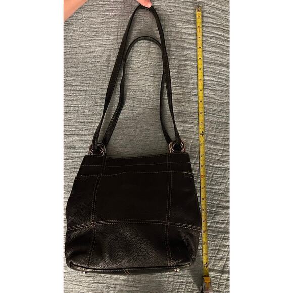 Black Leather Handbag by Tignanello - Picture 6 of 8